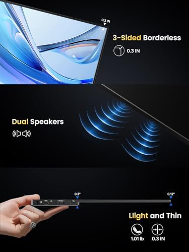 Image of UPERFECT 4K OLED Portable Monitor, 13.3 inch UHD 3840x2160 Laptop Display, 150% sRGB, 500 Nits, 1ms Response, Ultra-Slim Aluminum Design, Travel Monitor for PC, Phone, Game Console - UColor O Lite