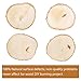 4 Pack Large Natural Wood Slices Oval Rustic Slabs Unfinished Wood Sanded Ellipse 8”-10” for Wood Burning Wedding Centerpiece Table Birthday Party Baby Shower Decoration Craft