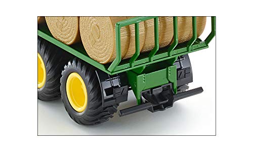 siku 2891, Rundballenanhänger, 1:32, Metall/Kunststoff, Grün, Inkl. 15 Rundballen, Kompatibel mit siku-Standard-Heckkupplung – Bild 6