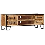 Este soporte de TV de madera de mango sólido es un complemento perfecto para tu televisor, y mantendrá tus aparatos multimedia y operadores perfectamente organizados.