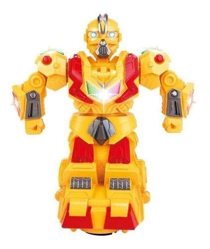 ROBO DANGER SERIES 360º COLORS COM SOM E LUZ A PILHA