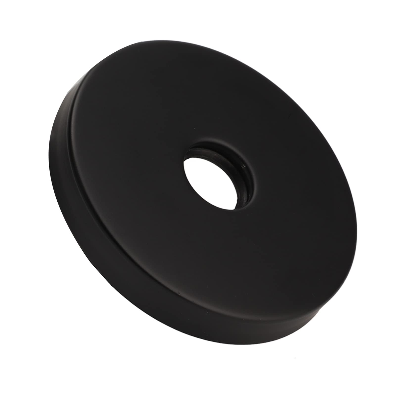 Large Shower Arm Flange, 304 Stainless Steel Shower Arm Rosette Plate for G1/2" Pipe Replacement at Home (Black)
