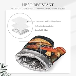 Ovenmittsandpotholdersmushroomforestvintagesiliconekitchenaccessoriessetof4heatresistantlongglovespotholdernonslipgripforchefcookingbakinggrillingbbq Urban Country Home Decor Oven mitts and pot holders mushroom forest vintage silicone kitchen accessories set of 4 heat resistant long gloves potholder non slip grip for chef cooking baking grilling bbq urban country home decor