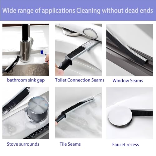 12 Stück Eckenreinigungsbürsten,Spaltreinigungsbürste mit harten Borsten, Crevice Cleaning Brush, Fugenreinigungsbürste Ecken Mehrzweck Cleaning Brush für Fliesen, Badezimmer, Küche, Automörtel