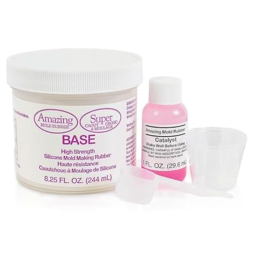 Alumilite Amazing Mold Rubber (0.75 lb 2 Part Kit) Tin-Based, High Strength, Pourable Liquid Silicone Mix for DIY Molding | Mold-Making Material for Casting Resin, Wax, Soap, Plaster, and Clay