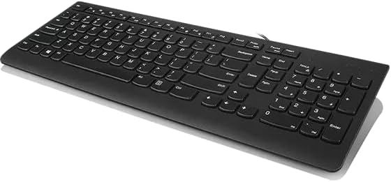 US English QWERTY USB-A Wired Keyboard by Lenovo - 1