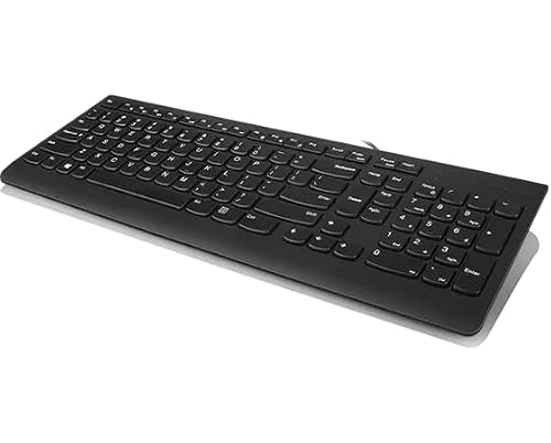 US English QWERTY USB-A Wired Keyboard by Lenovo
