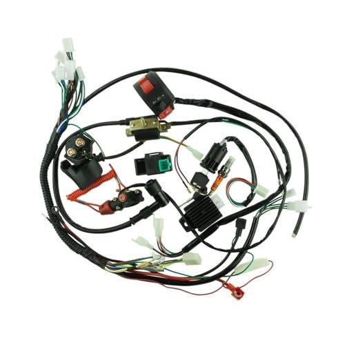 Faisceau de câbles électrique complet avec bobine d'allumage CDI pour moto 50cc à 125cc