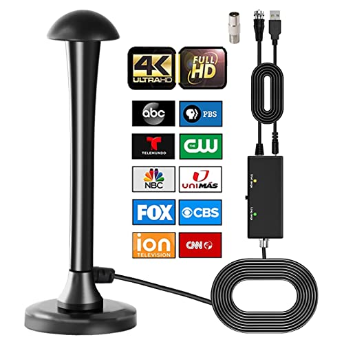 Antenna tv Digital hd Indoor - Amplified HD Digital TV Antenna- Support 4K 1080p All Television Outdoor Smart Antenna - Indoor Smart Switch Amplifier Signal Booster