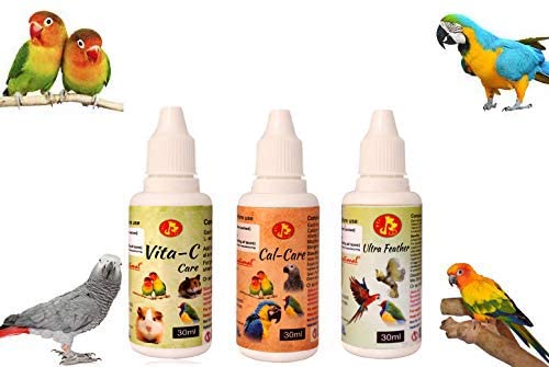 Pet-Care-International-PCI-Ultra-Feather-Cal-Care-Vita-C-for-Healthy-Feathers-and-Provide-Essential-Vitamins-and-Calcium-for-Healthy-Bird-Healthcare-Combo-30ml