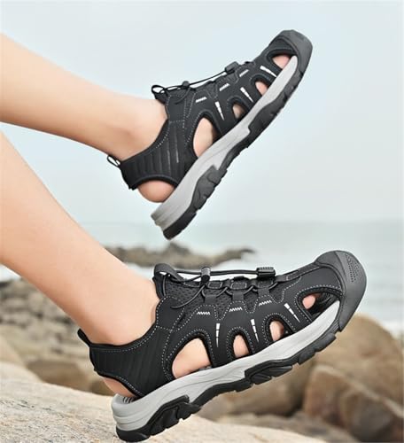 Men's Hiking Sandals, Non-Slip Athletic Sandals with Arch Support, Summer Beach Camp2