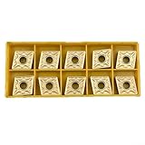 UrbanHui CNMG120408-MA CNMG432-MA Carbide Turning Inserts 10PCS for MCLNR Lathe Tool Holders Precision Machining Accessories Replacement Inserts for Semi Finishing Finishing Industrial Tools
