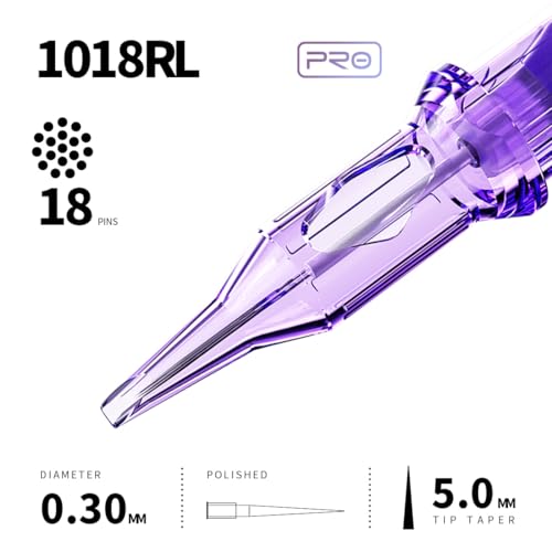 Image of Mast Pro Tattoo Cartridges 20Pcs Disposable Needles Round Liner 1018RL