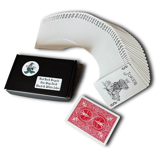 Jeu de cartes Cut Bike Deck tricolore noir et blanc de Ted's Sterling Magic Factory pour illusion