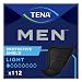 14 Count (1 Package) Tena Men Incontinence Shields - Very Light Absorbency, Blue, small