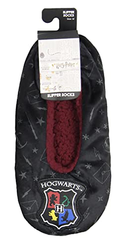 Harry Potter Slippers Hogwarts Crest Embroidered Slipper Socks With No-Slip Sole For Women Men4