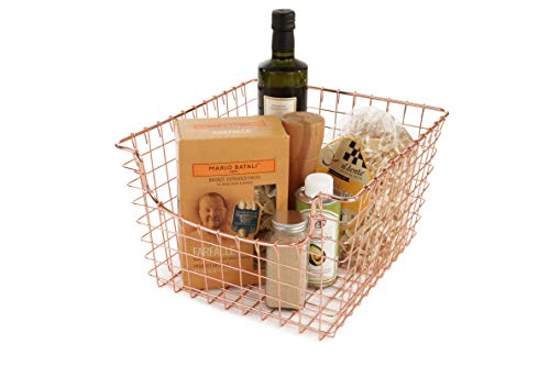 Spectrum Diversified Scoop Wire Storage Basket, Medium, Copper #TOP1