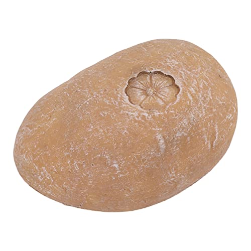 Jeffergarden Pietra Commemorativa da Giardino per Animali Domestici, Pietra Commemorativa da Giardino, Lapide Personalizzata per Gatti, Lapide per Cani, Targa per Esterni (Piccolo Fiore Sasso Giallo