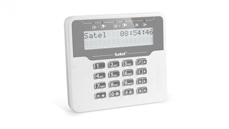 Satel VERSA-LCDR-WH Manipulateur de clavier LCD avec lecteur de proximité