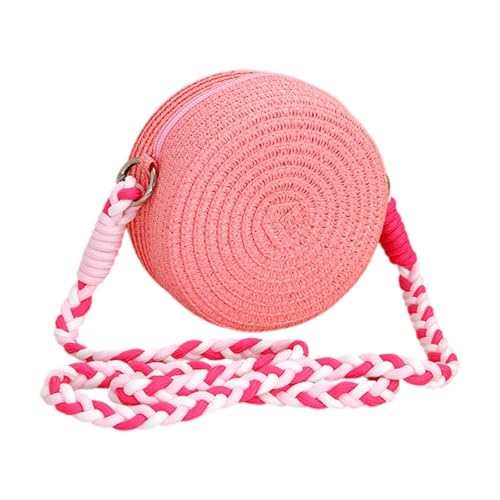 Sac bandoulière tissé rose pour libérer vos mains en réunion