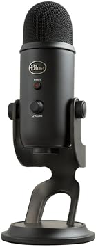 Logitech Blue Microphones Yeti USB Microphone (Blackout) Plus C922 Pro Stream Pro Streamer Pack