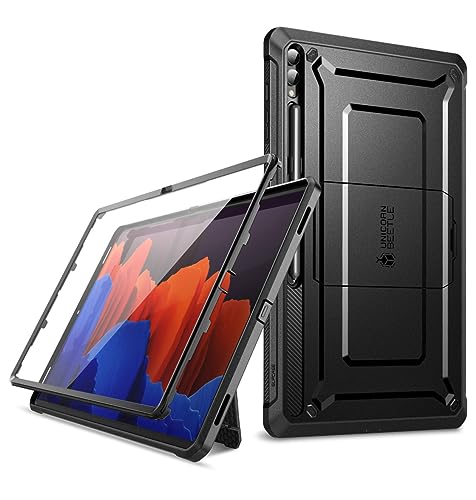 SUPCASE [UB ProSeries] Etui zaprojektowane dla Samsung Galaxy Tab S9 Ultra (2023), z wbudowanym ochraniaczem ekranu i uchwytem na S Pen, pełne, wytrzymałe etui klasy wojskowej - czarne