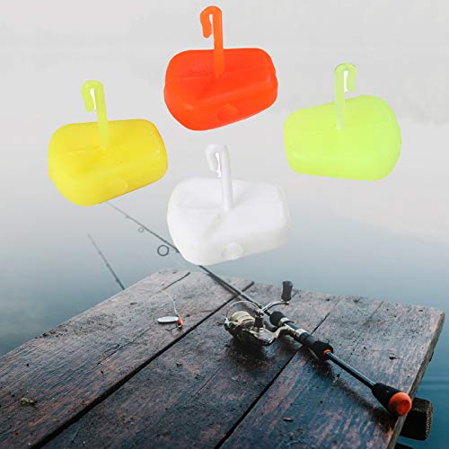 Equipamento de pesca para cabelo, 50 peças de equipamentos de pesca de carpa de plástico para pesca