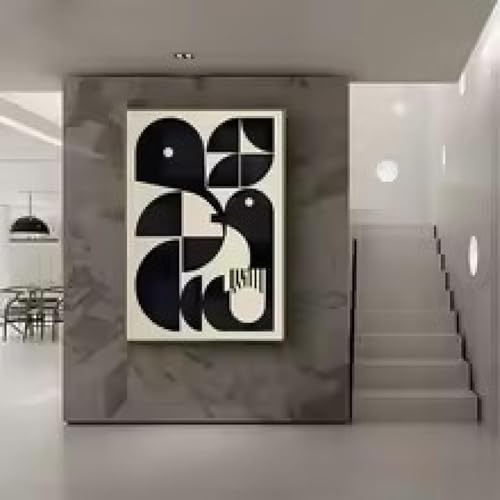 Toile abstraite moderne pour habiller un grand mur vide sans cadre