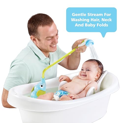 image for Yookidoo Baby Bath Shower Head - Elephant Water Pump and Trunk Spout R