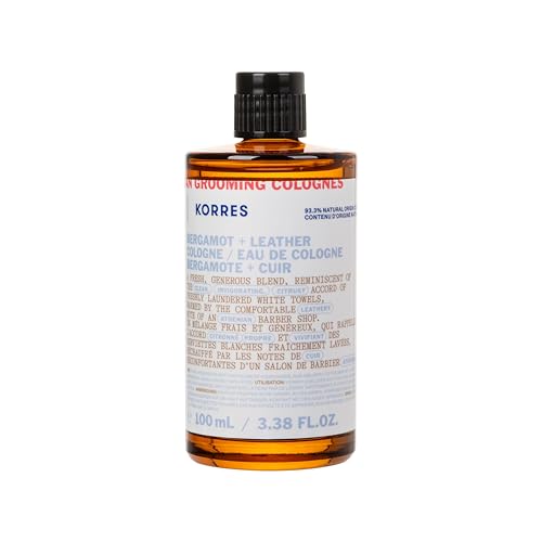KORRES Athenian Grooming Bergamot + Leather Eau De Cologne 100ml
