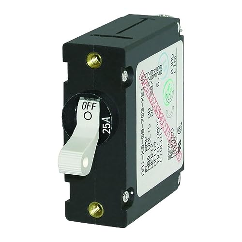 Blue Sea Systems Circuit Breaker AA1 25A WH Interruptor, Unisex-Adult, Multicolor