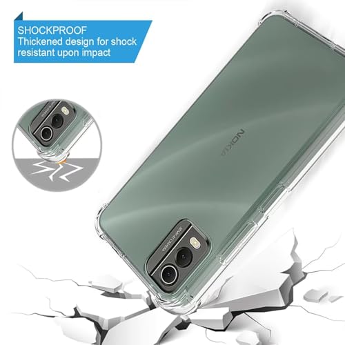 Image of Skyro Nokia C32, [Bumper] Exculsive Transparent with Shockproof Slim Back Cover Case for Nokia C32 - Transparent