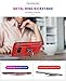 Dishibei Military Grade Drop Impact for Samsung Galaxy Note 8 Case 360 Metal Rotating Ring Kickstand Holder Built-in Magnetic Car Mount Armor Shockproof for Galaxy Note 8 Phone Case-Red