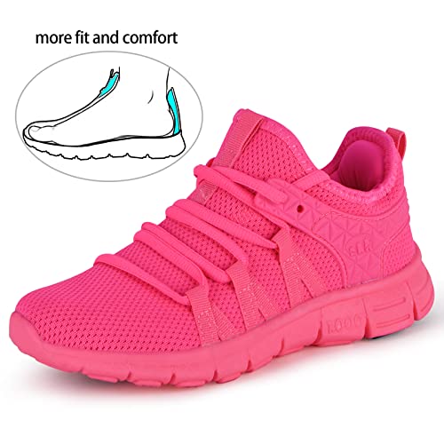 Image of INZCOU Running Shoes Lightweight Tennis Shoes Non Slip Gym Workout Shoes Breathable Mesh Walking Sneakers