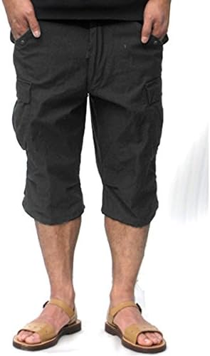 USタイプ M-65 フィールド 7分丈 パンツ メンズ XLサイズ ブラック