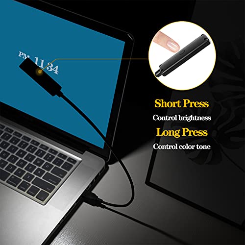 Oriemars Usb Reading Light, Laptop Light,Keyboard Light For Computer Adjustable Gooseneck, 3 Color X 3 Brightness Usb Lamp/1Pc + 3Pcs Mini Led Lights (1 + 3) #TOP3