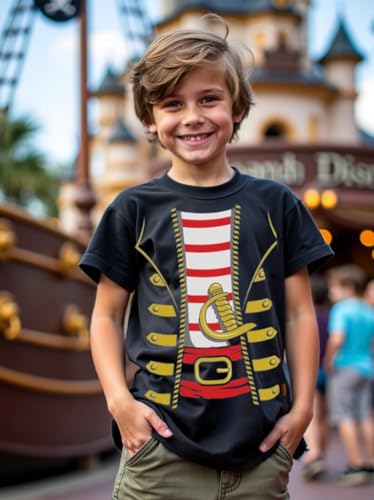 Camiseta pirata juvenil para niños y niñas miniatura 2
