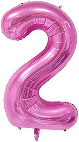Pink 1 Balloons Tiffany Pink 1 Balloons Helium Mylar Digital Balloons 40 Inch Foil Balloon Birthday Party and Anniversary Decorations Supplies (Tiffany Pink Number 1)