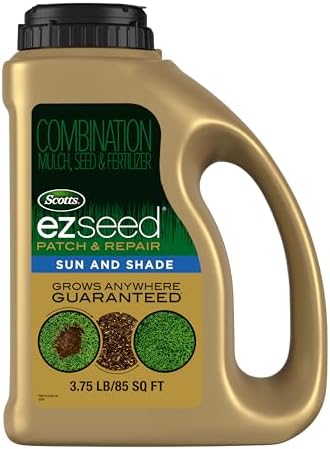 Scotts EZ Seed Patch & Repair Sun and Shade Mulch, Grass Seed, Fe...