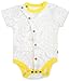 Finn + Emma Organic Cotton Short Sleeve Bodysuit Onesie for Baby Boy/Girl
