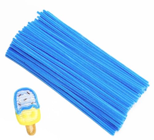 Bundooraking Dark Blue Pipe Cleaners for Crafts – 12in Chenille Stems, Art and Craft Supplies for DIY Projects, Decorations, and Creative Crafting