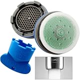 Neoperl Cache Faucet Aerator Insert with Key Perlator Aerated Stream - Low Flow Watersense