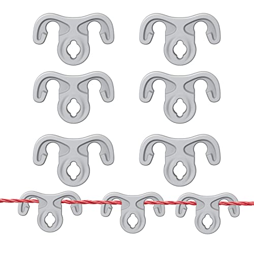 24 Pack Washing Line Hanger Hooks, Clothes Hook Windproof Pegs, Pegs for Hangers, Perfect for Clothesline, Rotary Washing Line, Coat Hangers & Drying Rack