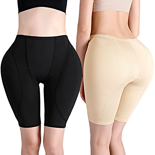 GZD Gepolsterte Butt Lifter Shaper Hip Enhancer Shapewear Control Kicher Hüften Body Shaper Enhancer Unterwäsche für Frauen,Flesh,3XL Cover