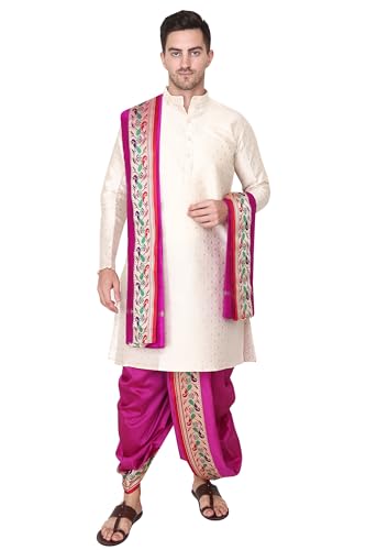 Rameshwaram Fabrics Men's Indian Traditional Wedding Dress, Ready...