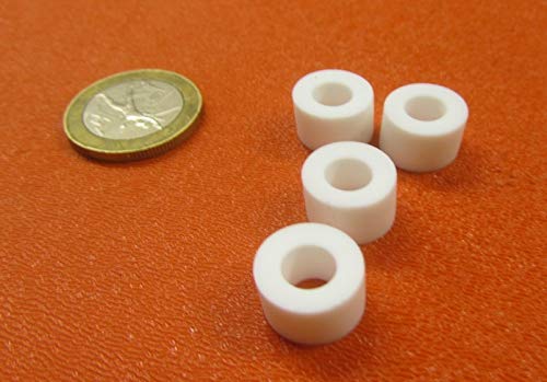 Polypropylene Spacer, Unthreaded, 500 OD x .252 ID x .250 Length, 10 Pcs.