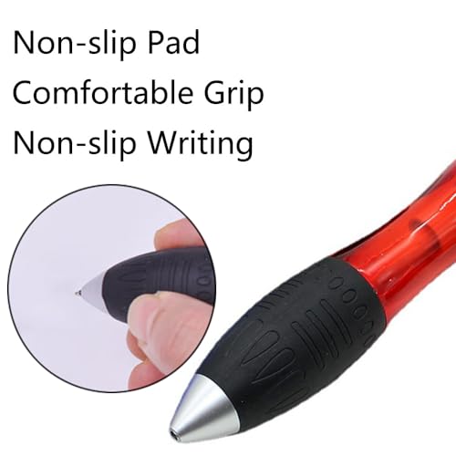 TopHomer 5 Pcs Big Fat Pens with Refills, Wide Grip, Retractable, Black Ink, Ambidextrous, Adult, Writing, Drawing - Image 4