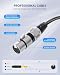 Tisino XLR auf Klinke 6,3, XLR-Buchse auf 6,3 mm Klinken Stereo Mikrofonkabel Symmetrisches Signalverbindungskabel- 1M