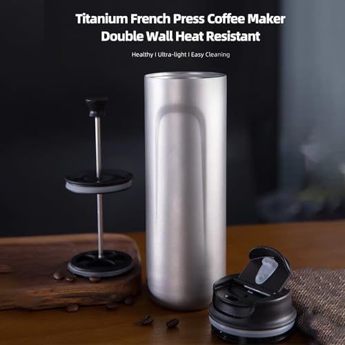 Cafetière à piston portable et théière isolée de camping avec double paroi - 6