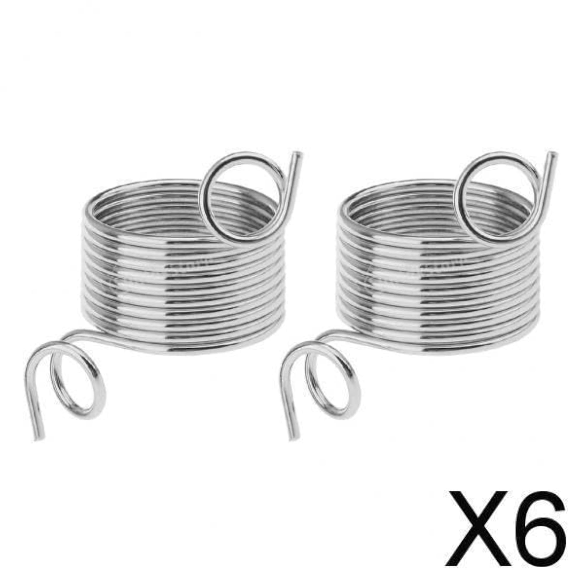 6x2pcs Nickle Plated Wire Yarn Stranding Guide Knitting Thimble